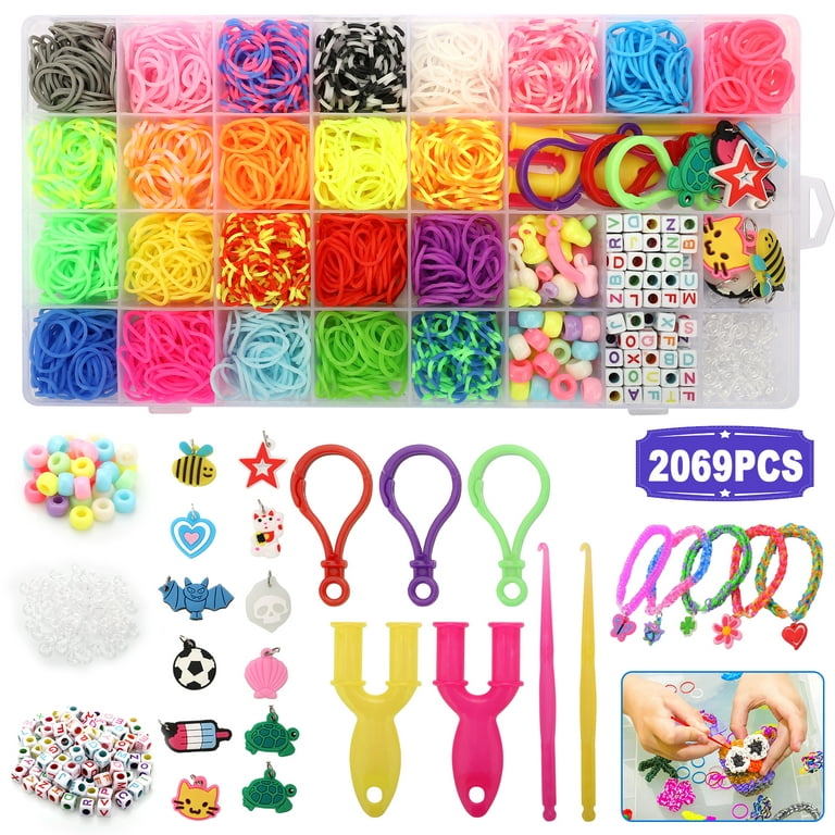 Bracelet Making Kit Sticker Colorful with Braiding Loom Maker Elastic Rope  DIY Bracelet Kit for Adults Beginners Birthday Gifts - AliExpress
