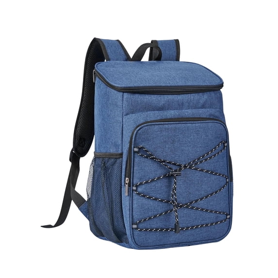 EEEkit 23L Cooler Backpack, Leakproof Insulated Lunch Cooler Bag for Food and Drinks, Soft Picnic Backpack for Camping, Beach, Hiking and Travel, Blue