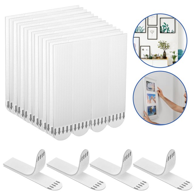 EEEkit 28pcs Picture Hanging Strips, SelfAdhesive Hook & Loop