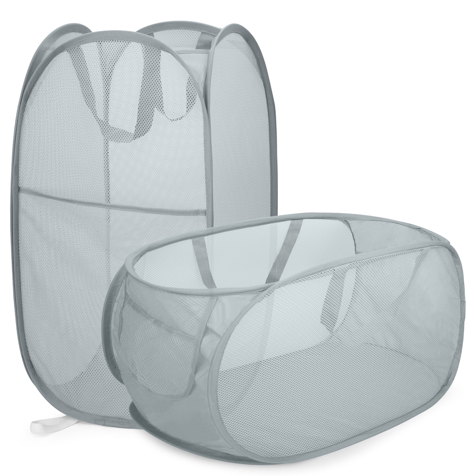 EEEkit 2Pcs PopUp Mesh Laundry Hamper, Collapsible Laundry Basket with