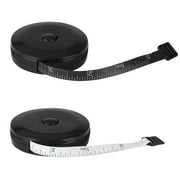 EEEkit 2pcs 60 Soft Tape Measure, Retractable Double Scale Body Sewing Tailor Ruler, Mini Knitting Craft Weight Loss Measurement Tape