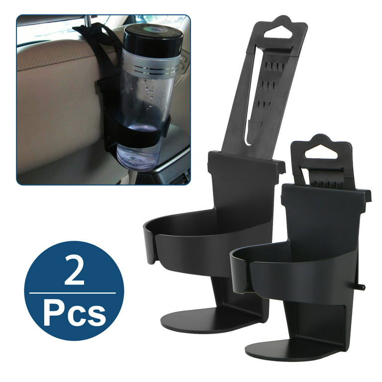 EEEkit 2pcs Car Drink Holder, Universal Car Truck Vehicle Cup Bottle Holder  Hanger Portable Plastic Mount Stand for Drink Beverage, Black