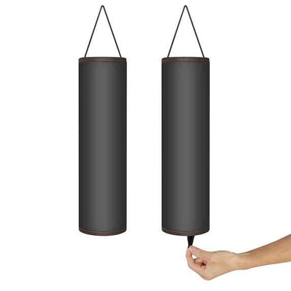 EEEkit 2pcs Plastic Bag Dispensers, Kitchen Hanging Grocery Bag Holder, Foldable Garbage Bag Organizer, Wall Mount Storage Recycling Bag Holders