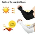 thumbnail image 1 of EEEkit 2pcs UV Protection Cooling Arm Sleeves - UPF 50+ Men & Women Long Sun Sleeves for Cycling, Driving, Running, Basketball, Football & Outdoor Activities, 1 of 8