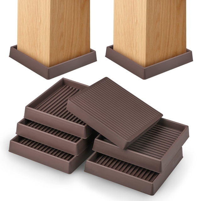 EEEkit 3'' NonSlip Furniture Coasters, 6pcs Furniture Caster Cups for