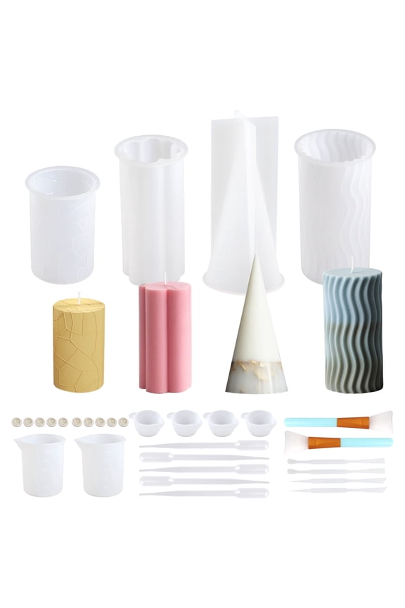 31pcs Epoxy Resin Molds Kit, EEEkit Silicone Resin Casting Mold Set for DIY Jewelry Making, Candle & Keychain Crafts, Resin Craft Tools Set
