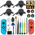 thumbnail image 1 of EEEkit 33Pcs 3D Analog Joystick Repair Kit Fit for Switch Left/Right Joy-Con Controller, Controller Repair Tool Set Fit for Joy-Con W/Cross Screwdriver, Tri-wing Screwdriver, Pry Tool, Tweezer, 1 of 9