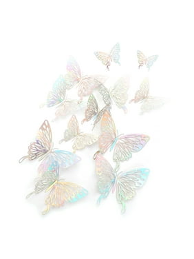 EEEkit 36/12Pcs 3D Butterfly Wall Stickers Decals DIY Wall Art Decor Home Wall Decoration Sticker Mural for Teenagerss Girls Adultren Bedroom Living Room Background Nursery
