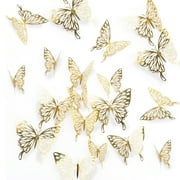 EEEkit 36/12Pcs 3D Butterfly Wall Stickers Decals DIY Wall Art Decor Home Wall Decoration Sticker Mural for Kids Girls Children Bedroom Living Room Background Nursery