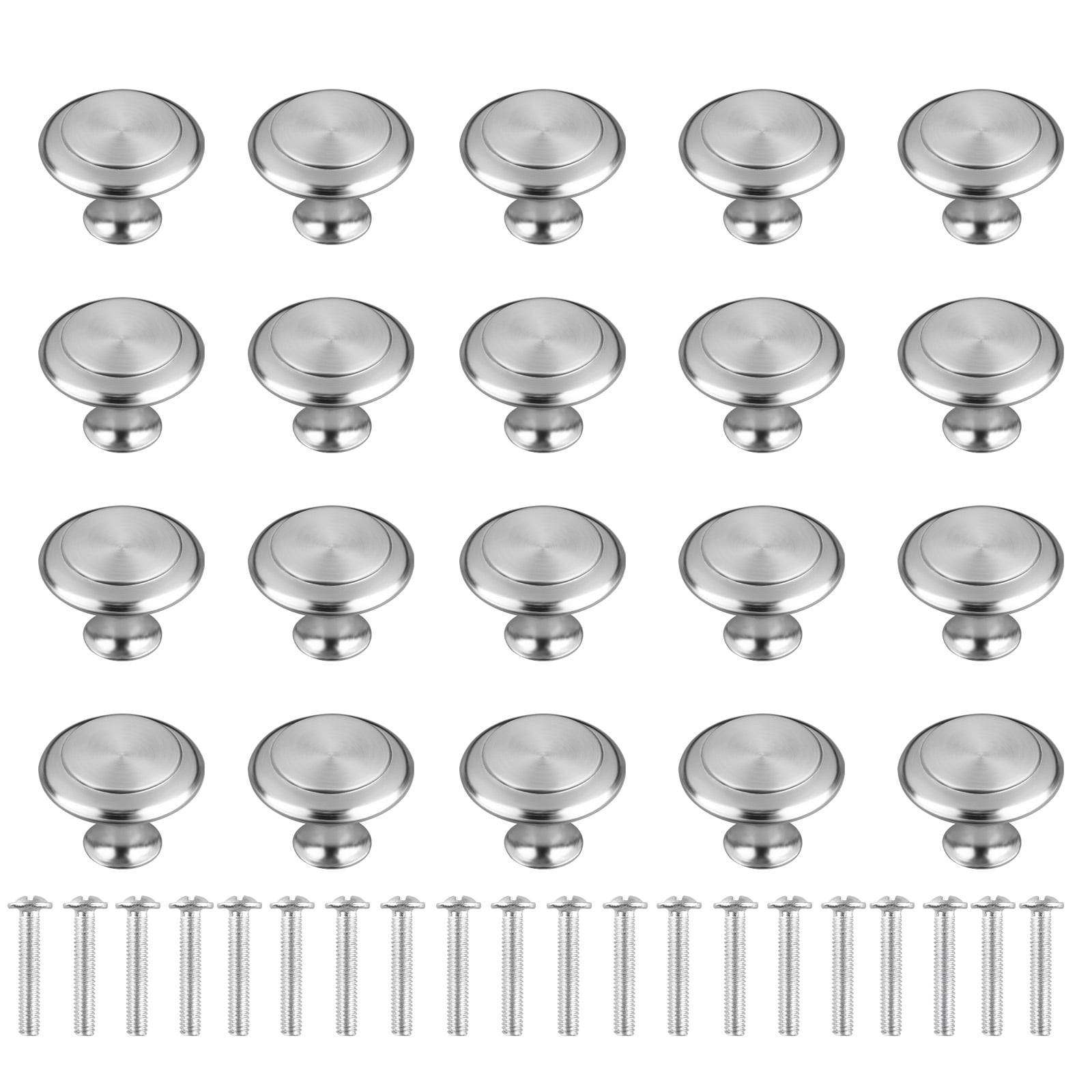 EEEkit 40/20pcs Kitchen Heavy Pull Knobs, Brushed Nickel
