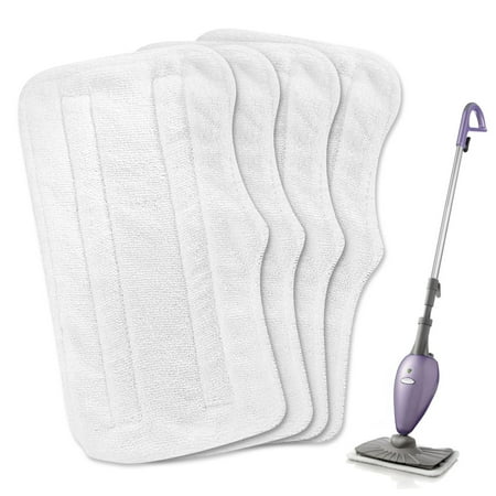 EEEkit 4Pcs Microfiber Replacement Pad Fit for Shark Steam Mop S3250 S3101 XT3010 SE200, Washable Cleaning Pad for Home Office