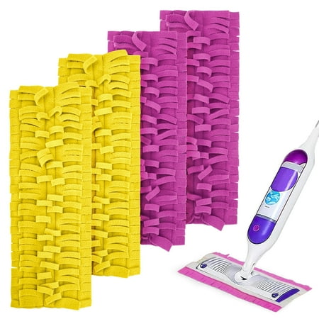EEEkit 4pcs Microfiber Replacement Mop Pads Fit for SwifferPowerMop, Washable Refills