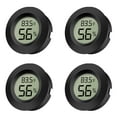 thumbnail image 1 of EEEkit 4pcs Mini Hygrometer Thermometer with Digital Cigar LCD Display Indoor Temperature and Humidity Meter for Home Office Humidifiers Humidors Car Greenhouse Babyroom, Black Round, 1 of 10