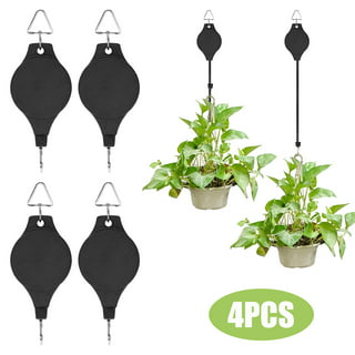 Baocc Tools Pulley with Mechanism Hanger Retractable Hook Adjustable  Locking Patio & Garden Hooks B
