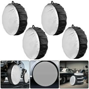 EEEkit 4pcs Waterproof Tire Covers, 31 UV-Resistant Wheel Covers for SUV, RV, Truck, Trailer, Camper, L