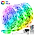 EEEkit 50ft Multicolor LED Strip Lights 3528 RGB 900 LED with Remote