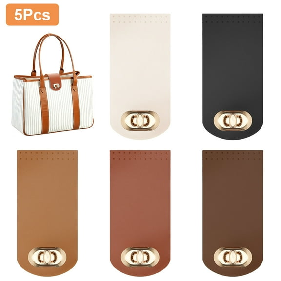 EEEkit 5pcs Leather Snap Buttons for Purse Closure, Handbag Fasteners, Craft & Sewing Supplies