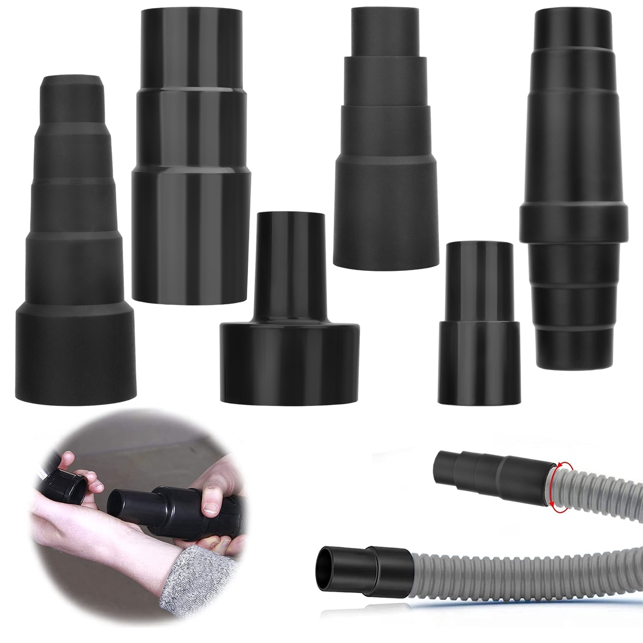 EEEkit 6pcs Universal Vacuum Cleaner Adapter, Vacuum Hose Adapters