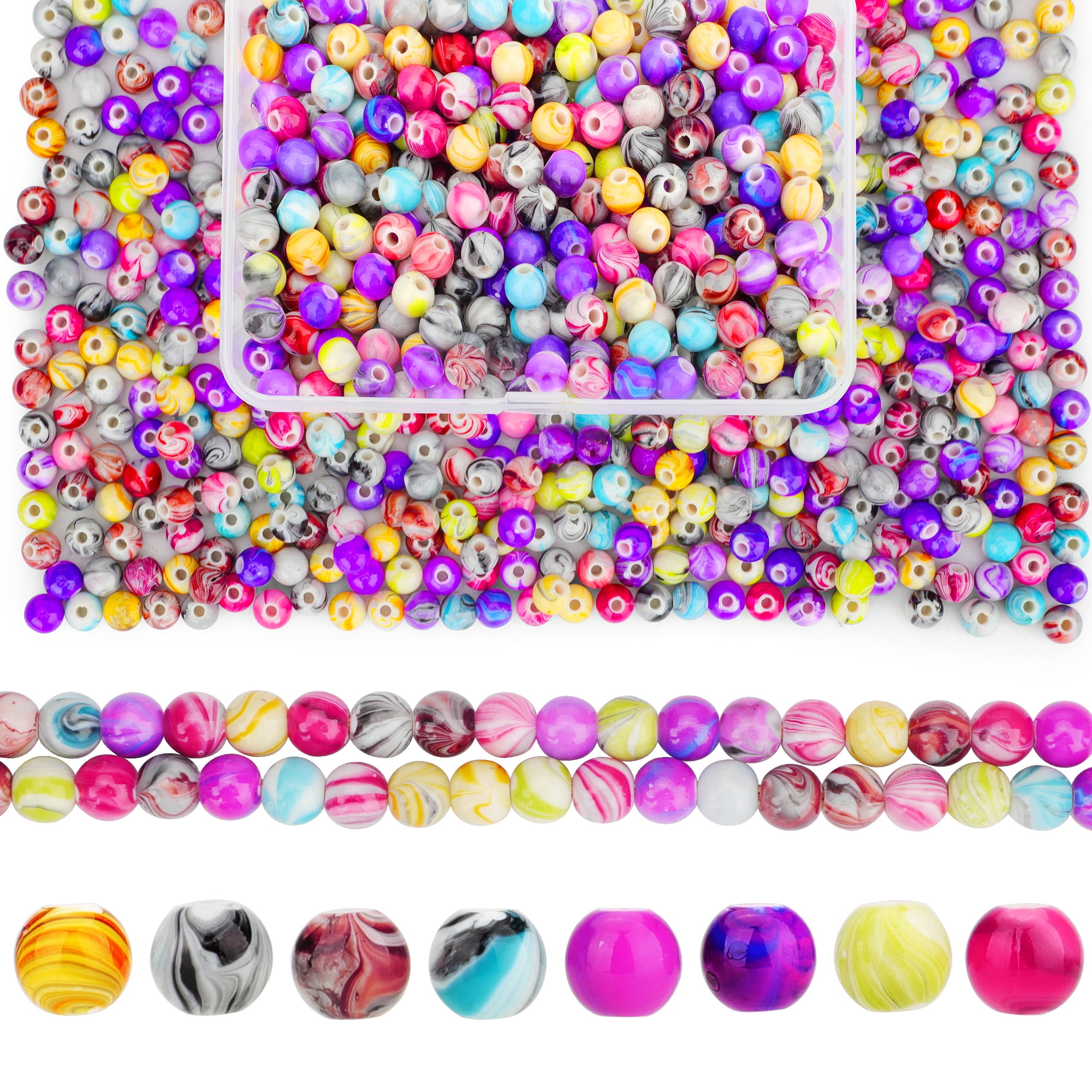 300pcs Wholesale Briolette Crystal Glass Beads, EEEkit 8mm Faceted Rondelle Crystal  Beads, Crackle Lampwork Glass Beads, Beading Supplies Jewelry Tool for DIY  Craft Bracelet Necklace Jewelry Making 