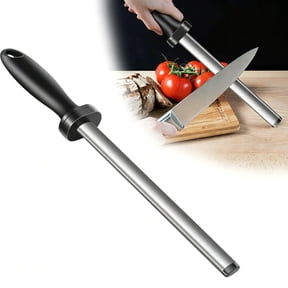 EEEkit 8" Diamond Sharpening Steel, Butchers Sharpening Steel for Master Chef, Home Cooking and Hunting