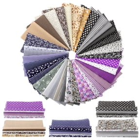 TSV 9.8'' x 9.8'' Quilt Fabric, 35pcs Printed Cotton Fabric for DIY Craft, Sewing, Scrapbooking