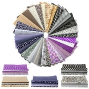 EEEkit 9.8'' x 9.8'' Quilt Fabric, 35pcs Printed Cotton Fabric for DIY Craft, Sewing, Scrapbooking