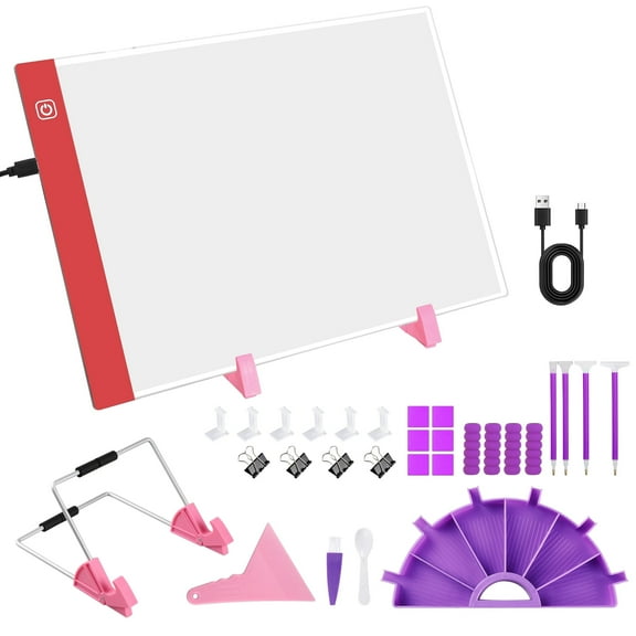 EEEkit A4 LED Light Pad for Diamond, 5D Diamond Painting Accessories Full Drill for Adults
