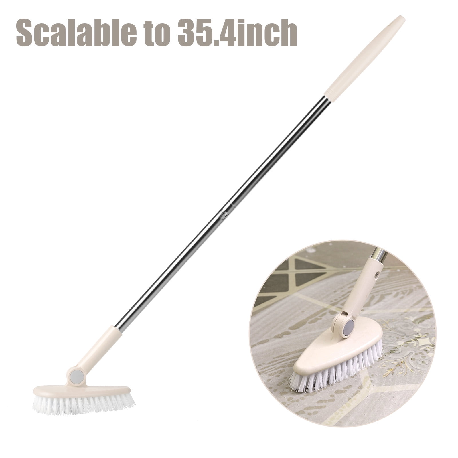 3 in 1 Cleaning Brush Bathroom Kitchen Floor Scrub 7A7B Brush Brushes E0J9  