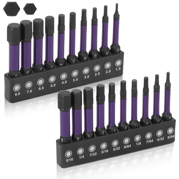 KELSON 3pcs 6mm Hex 50mm H6 Impact Rated Screwdriver Bits 1/4