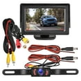 thumbnail image 1 of EEEkit Backup Camera and Monitor Kit, Waterproof HD Night Vision Reverse Cam with 7 IR LED Lights, 4.3" Display Monitor for Car, Universal for Vehicle, SUV, Van, Camper, 1 of 9