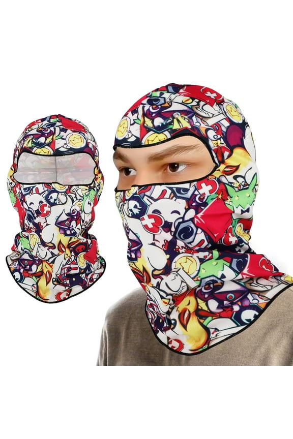 Balaclava Face Mask with Digital Printing, Full Face Covering and UV Protection