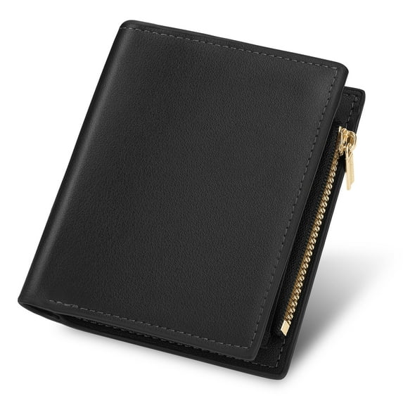 EEEkit Bifold PU Leather Wallet for Men Women, Small Credit Card Holder with Multiple Slots, Great Gift for Men Women
