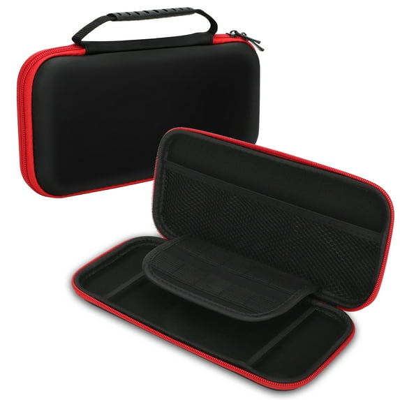 EEEkit Carrying Case Fit for Nintendo Switch/OLED, Portable Hard Shell Pouch, Travel Protective Bag with 10 Game Card Slots