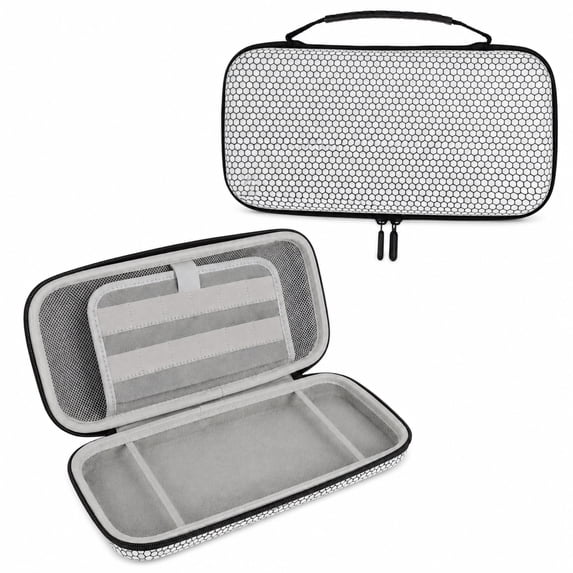 EEEkit Carrying Case Fit for Nintendo Switch 2, Hard EVA Protective Travel Case with 24 Game Card Slots for Console & Accessories, White
