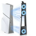 thumbnail image 1 of EEEkit Cooling Fan Fit for PS5 Slim Disc/Digital Editions, Silent Efficient Cooler with 2 Adjustable Fans, USB 3.0 Port, 1 of 7