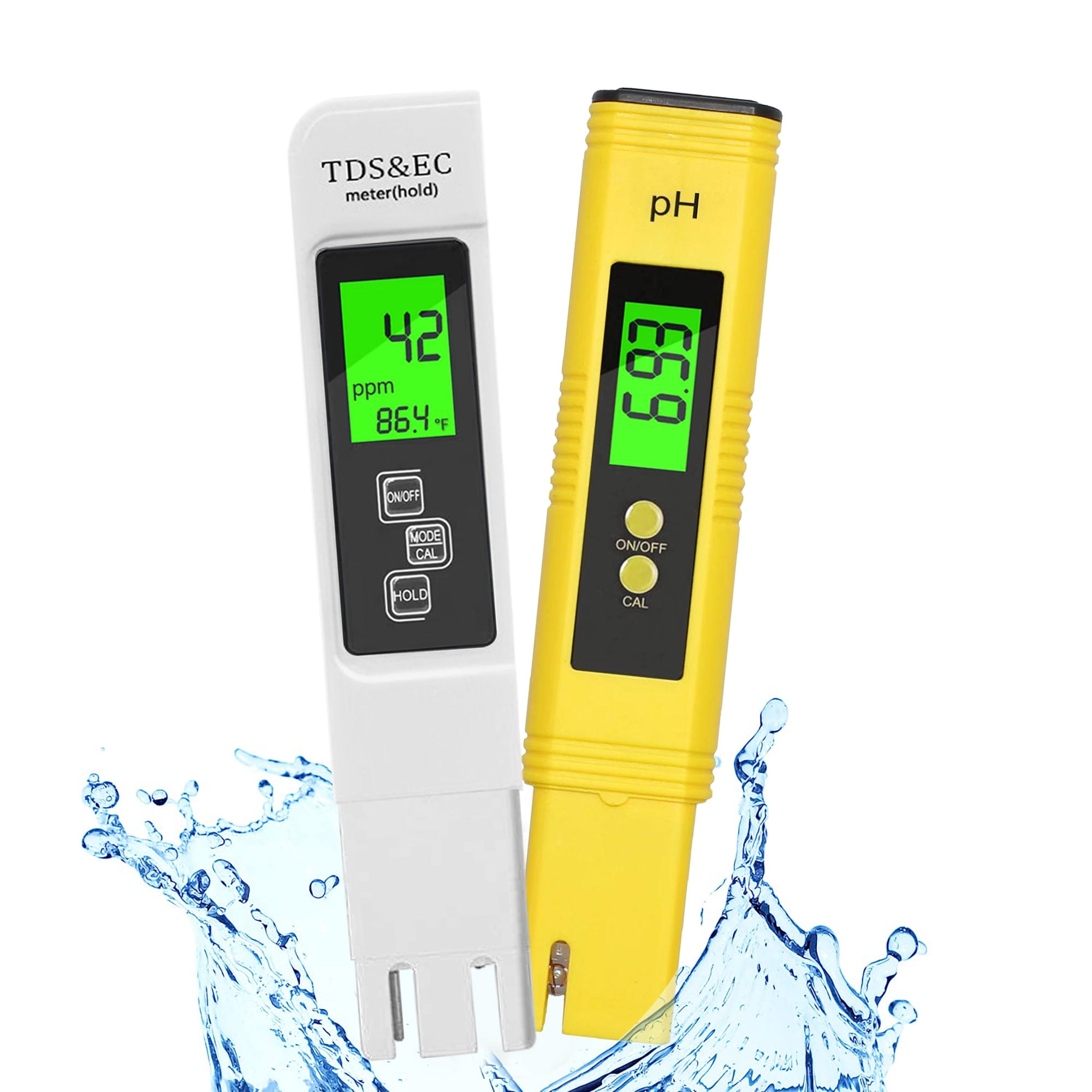 Medidor de pH y Calidad del Agua TDS, Combo alta precisión, medidor de  temperatura y conductividad PPM - Tecnoshop