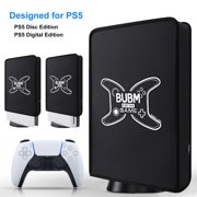 EEEkit Dust Cover for Playstation 5 Digital/Ultra HD Edition Console, Precision Cut Protective Case, Anti Scratch Waterproof Cover Sleeve, Black