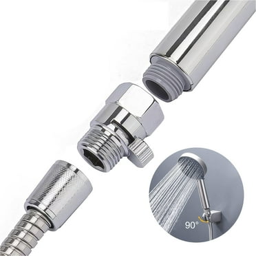 EEEkit Full Brass G1/2" Flow Quick Control Shut OFF Valve Shower Head Hand Water Saver, Silver