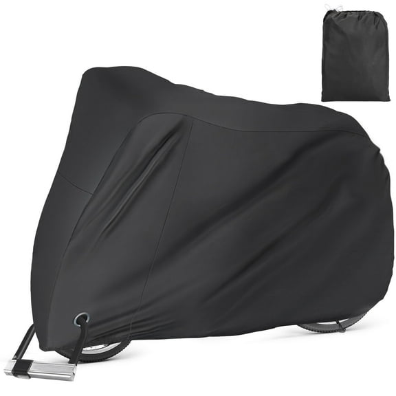 EEEkit Large Bike Cover, XL Bicycle Covers Outdoor Waterproof with Lockhole for Mountain Bike, Black 79 x 44 x 28in
