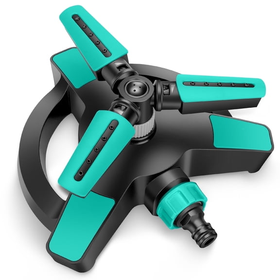 EEEkit Garden Sprinkler 360 Rotating Lawn Sprinkler, Watering Irrigation System for Yard, Adjustable Hose Sprinkler Covers up to 845 sq. ft.
