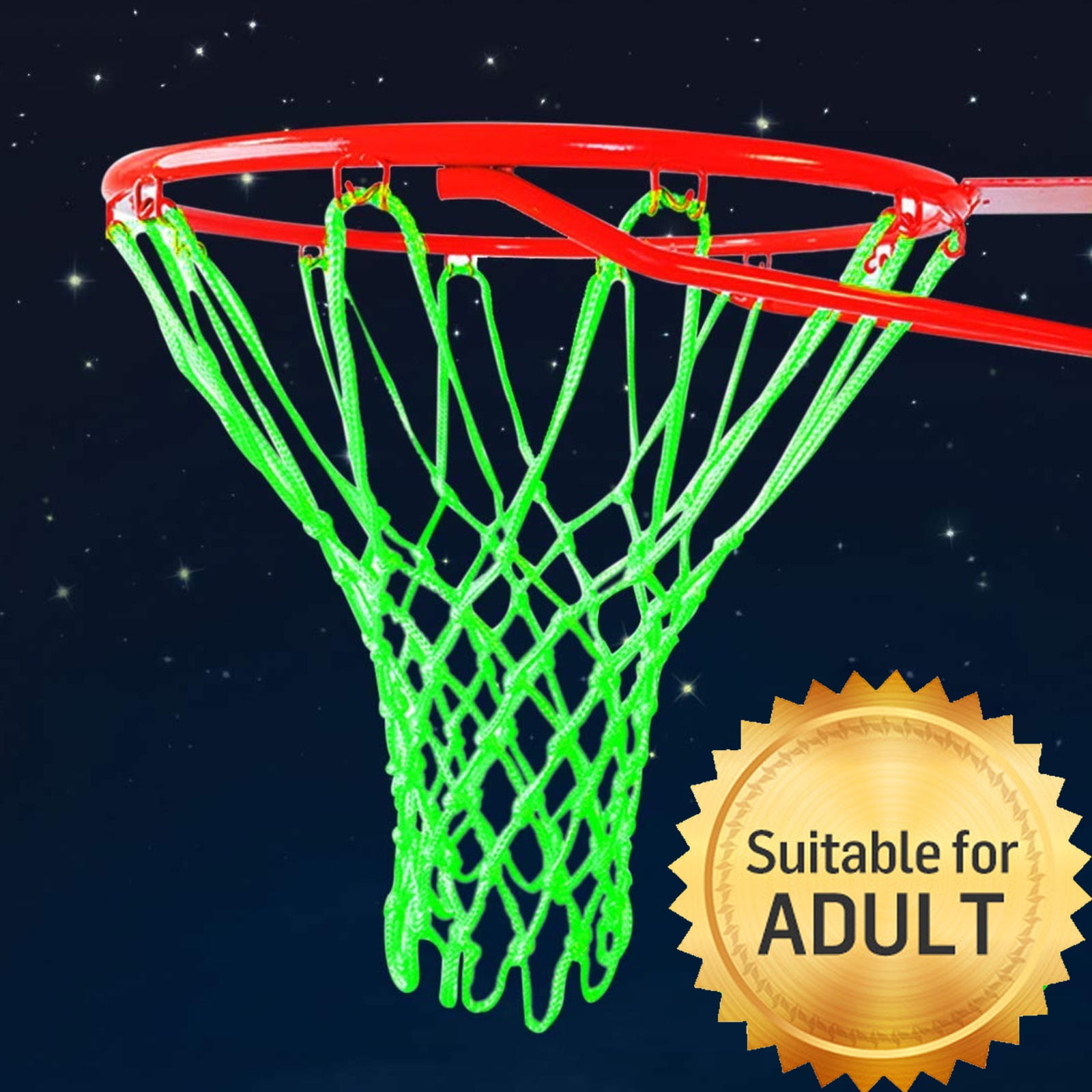 EEEkit Luminous Basketball Net, Heavy Duty Nightlight Basketball Net
