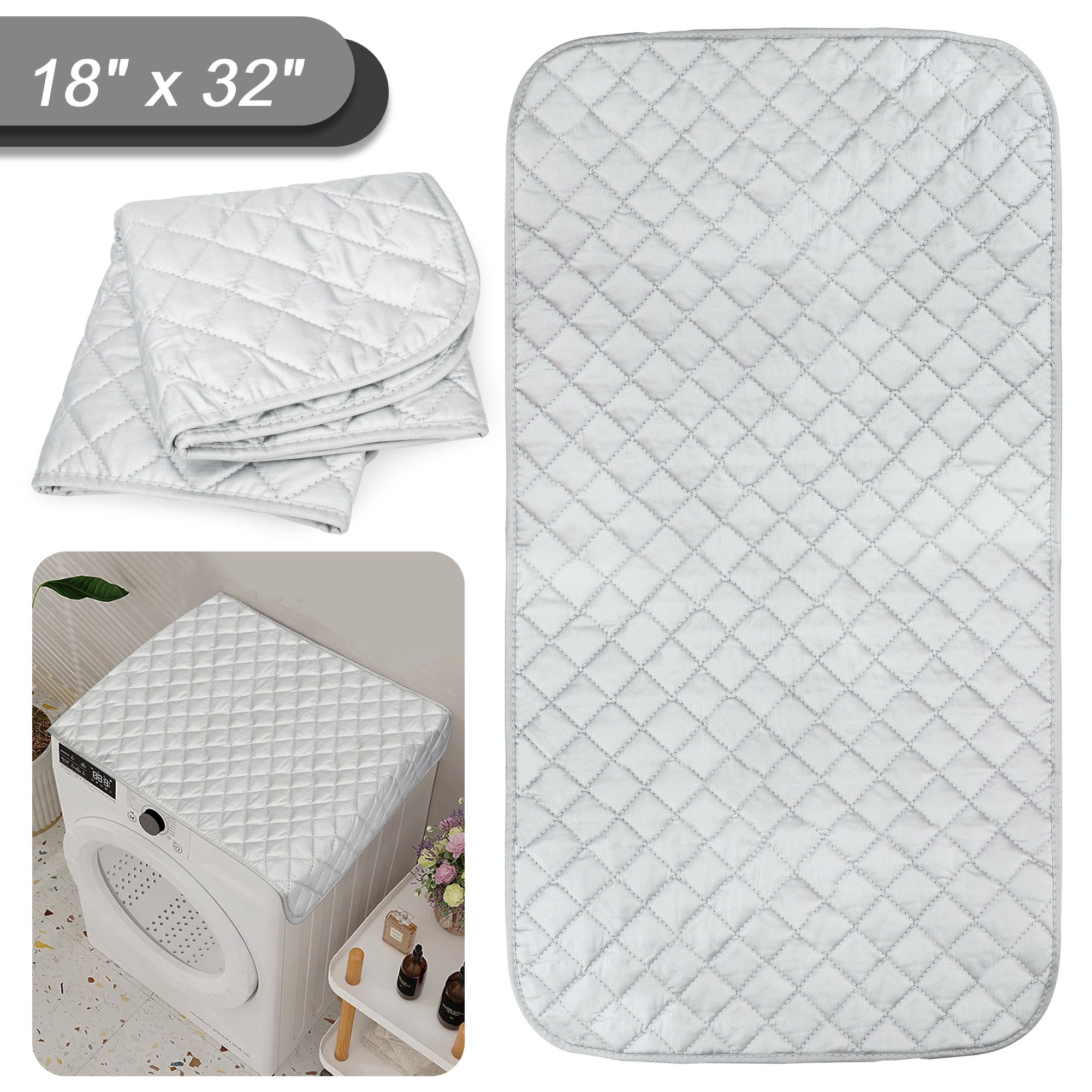 TSV Laundry Ironing Mat, 32x18 Portable Ironing Blanket, Heat Resistant  Iron Board Alternative Pad