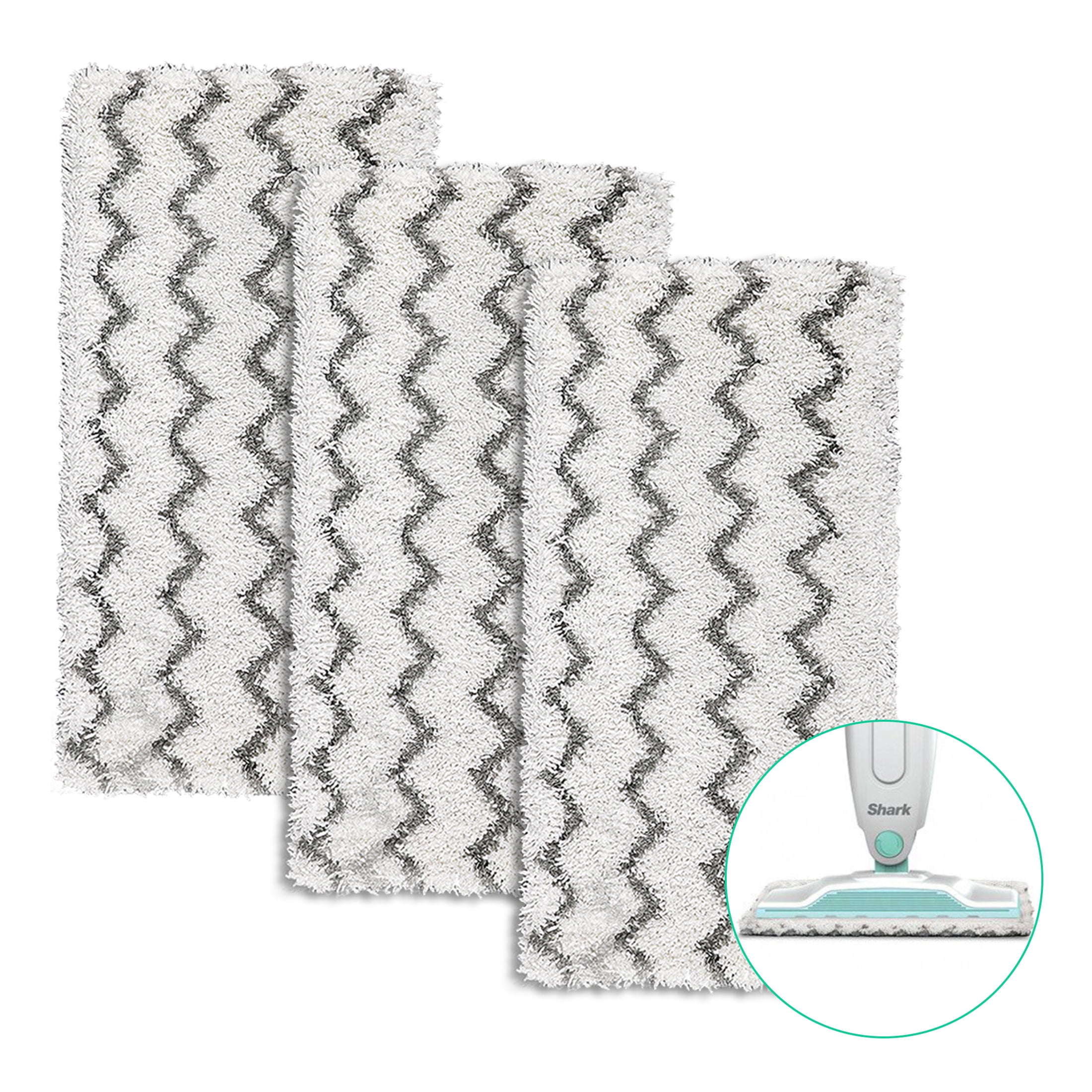 EEEkit Microfiber Replacement Steam Pads, Washable Cleaning Refills Fit