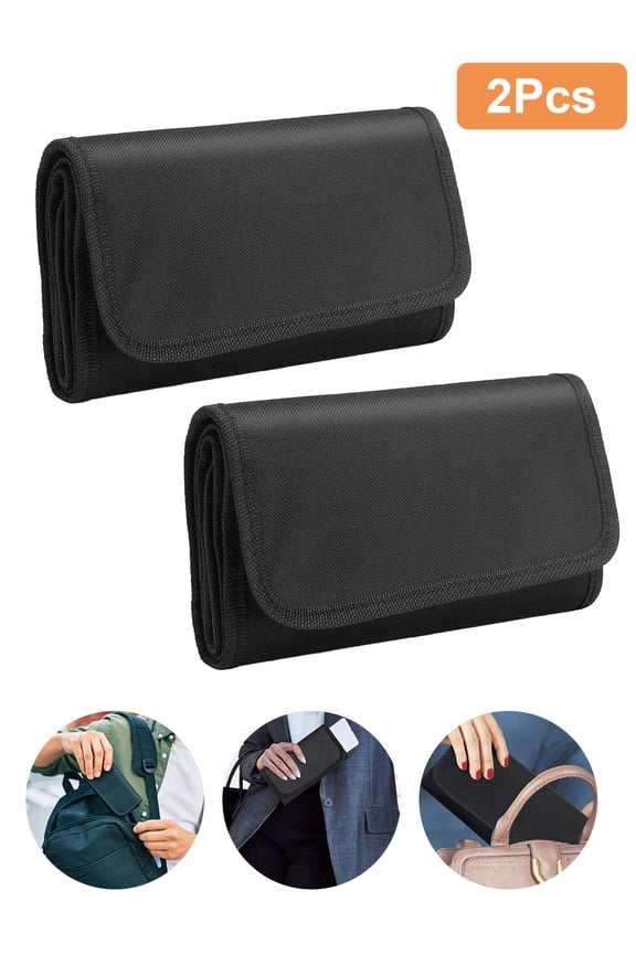 Money Wallet with 6 Zippered Pockets, Cash Bill Organizer for Budgeting, Receipts and Coupons, Tips, Black