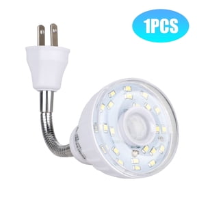 EEEkit Motion Sensor Wall Light, LED Plug in Night Light with Flexible Gooseneck, 3W White