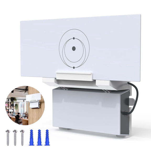 Starlink Gen 3 Router Wall Mount with Power Supply Holder, Space Saving Mounting Kit Compatible with Starlink Standard V3/Gen 3/4X Router