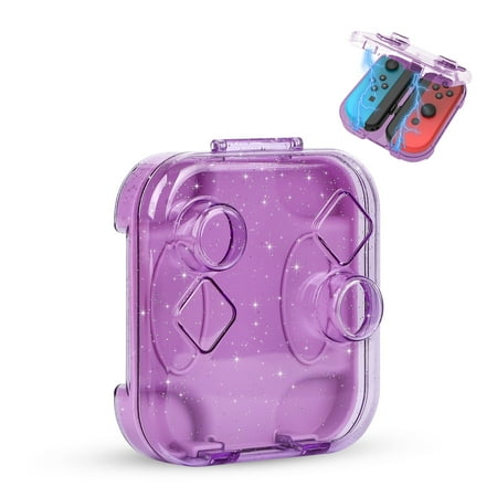 EEEkit PC Transparent Storage Box Fit for Nintendo Switch/OLED Joy-Con, Protective Case with Magnetic Closure, Dustproof Waterproof
