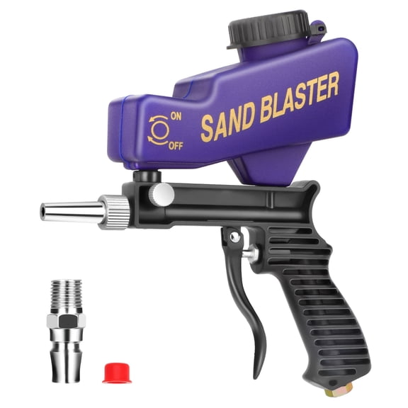 EEEkit Pneumatic Sandblaster Gun, Handheld Portable Sand Blaster for Paint and Rust Removal, Sandblasting Tool for Air Compressor, 90150 PSI