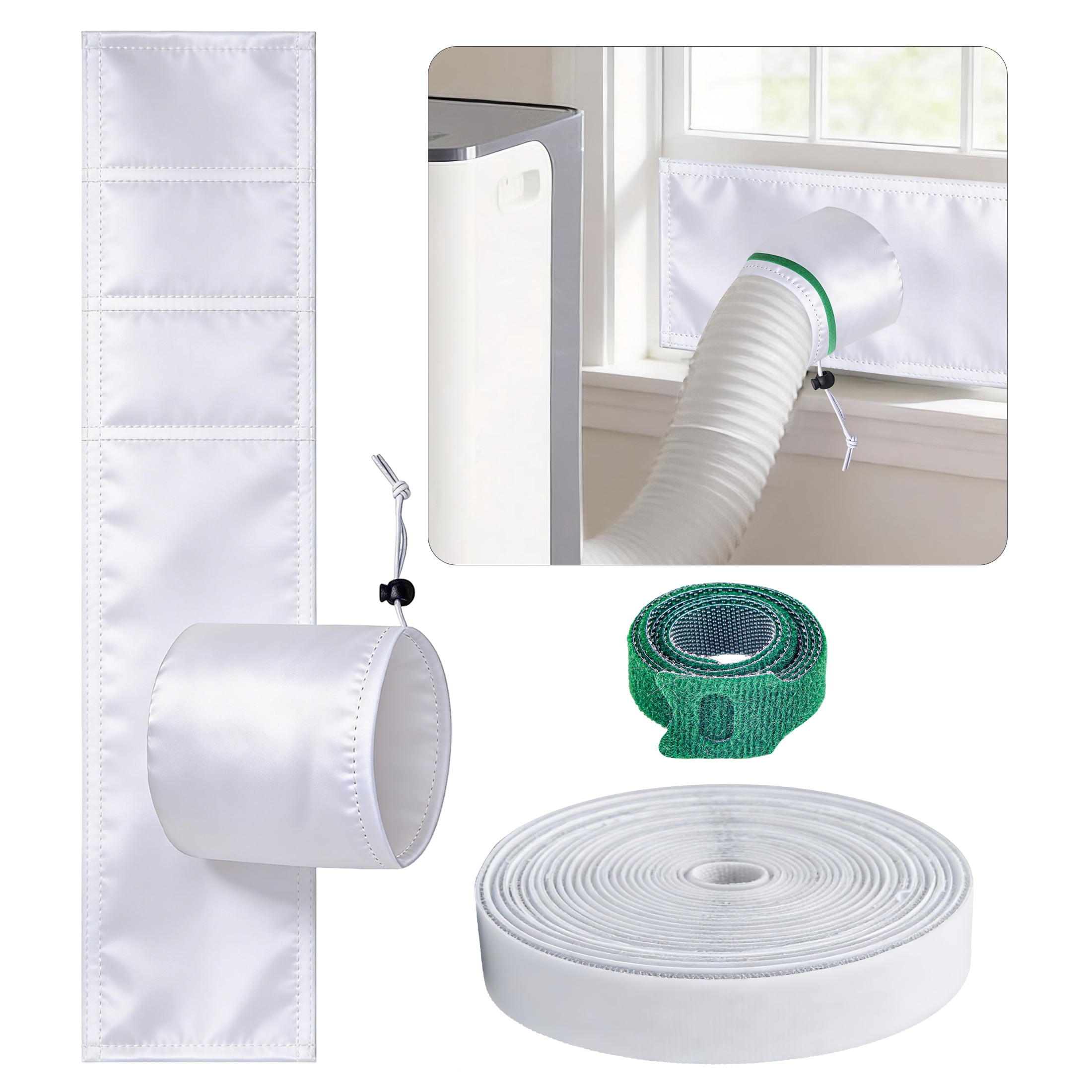 EEEkit Portable Air Conditioner Window Kit, Adjustable AC Window Vent Kit for Sliding Doors, Air Vent Sealing Kit for Portable AC