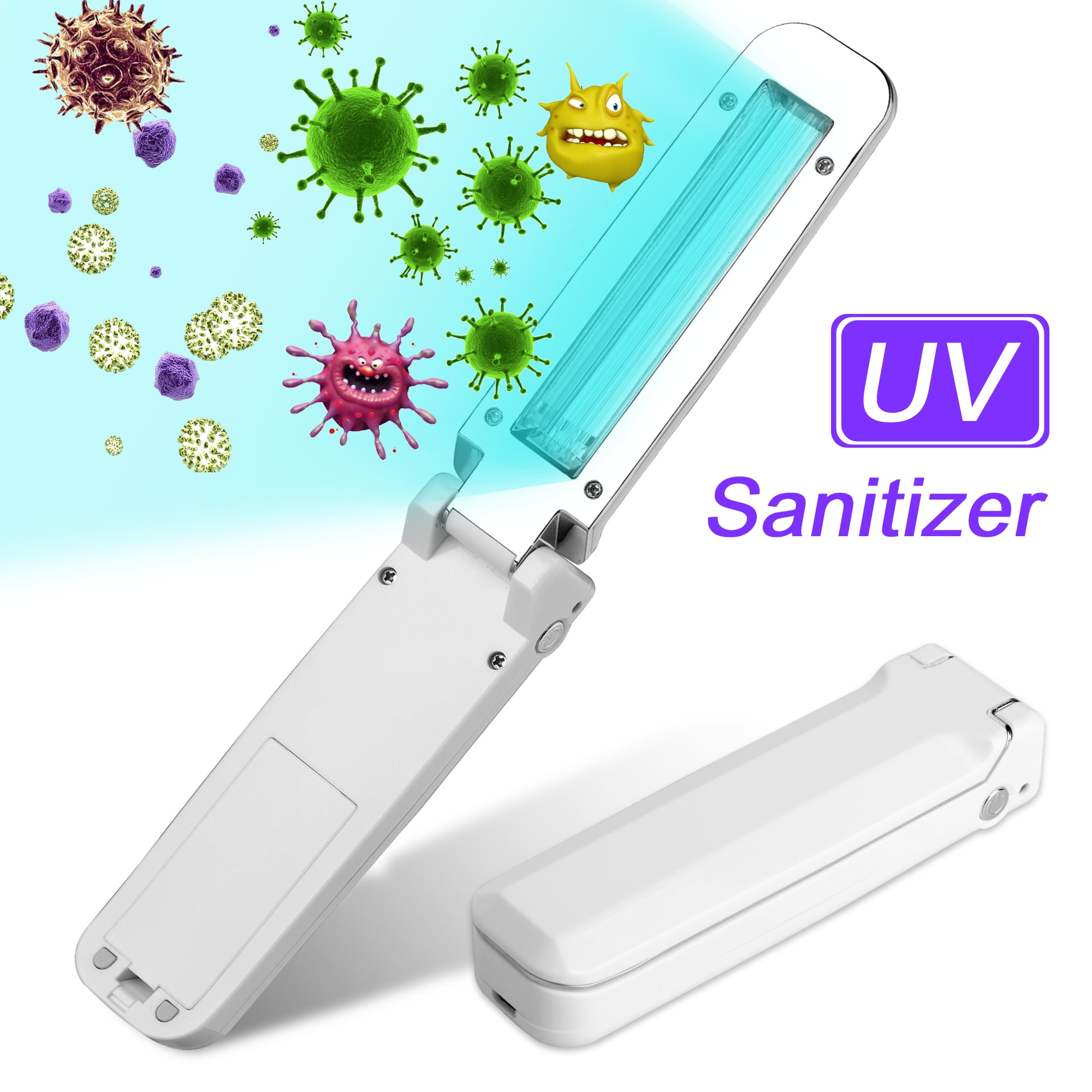 EEEkit Portable UV Sanitizer Wands, Foldable Handheld UVC Light for